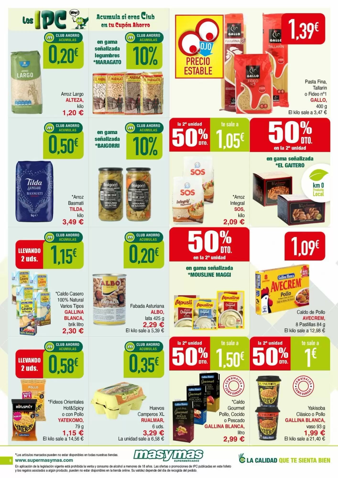 Folleto promocional de Masymas válido desde el 03/09/2026 - Página 8.