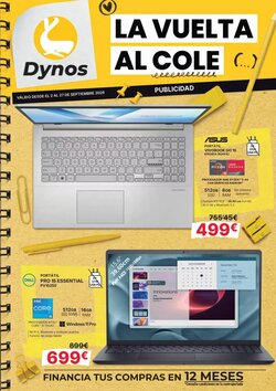 Folleto promocional de Dynos Informática válido desde el 03/09/2026