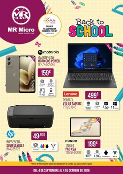 Folleto promocional de MR Micro válido desde el 04/09/2026