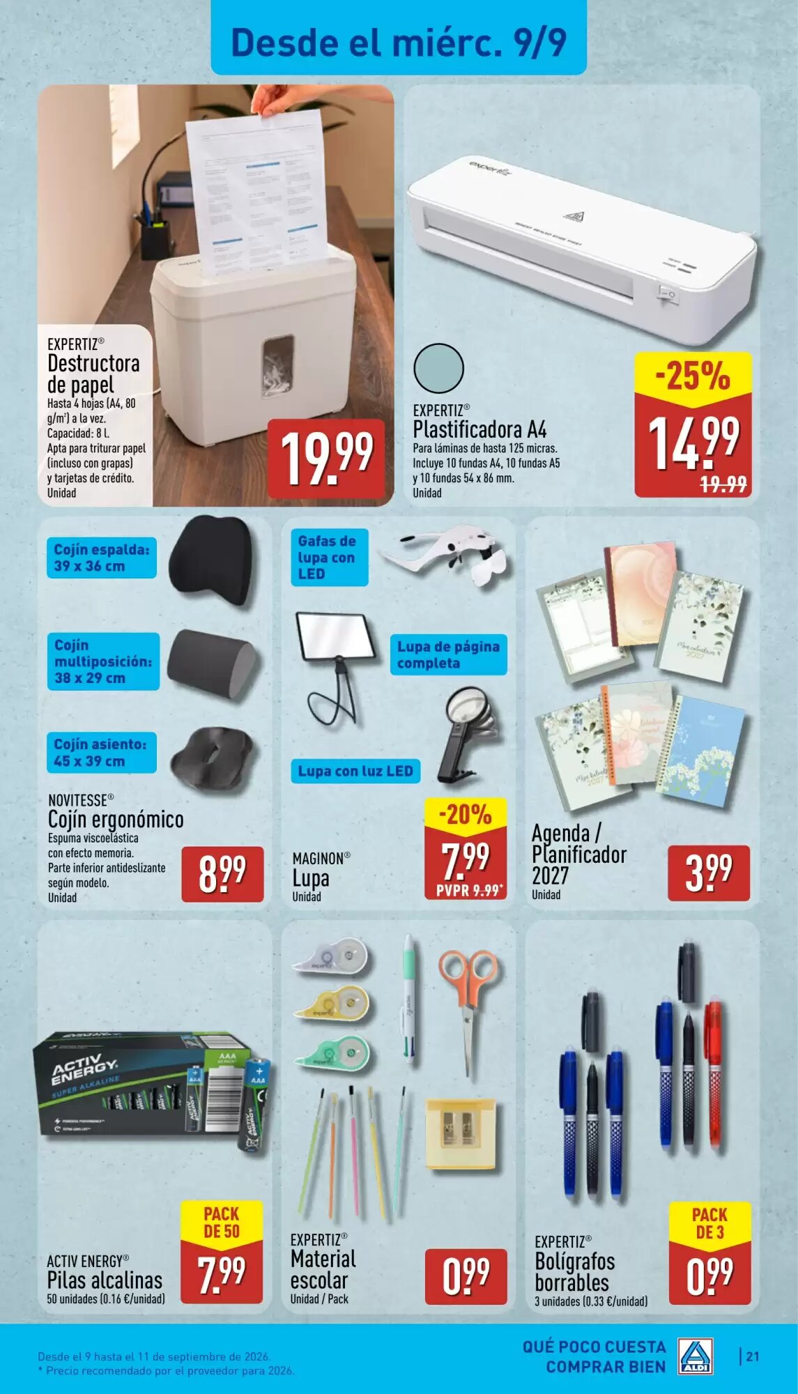Folleto promocional de ALDI válido desde el 07/09/2026 - Página 21.