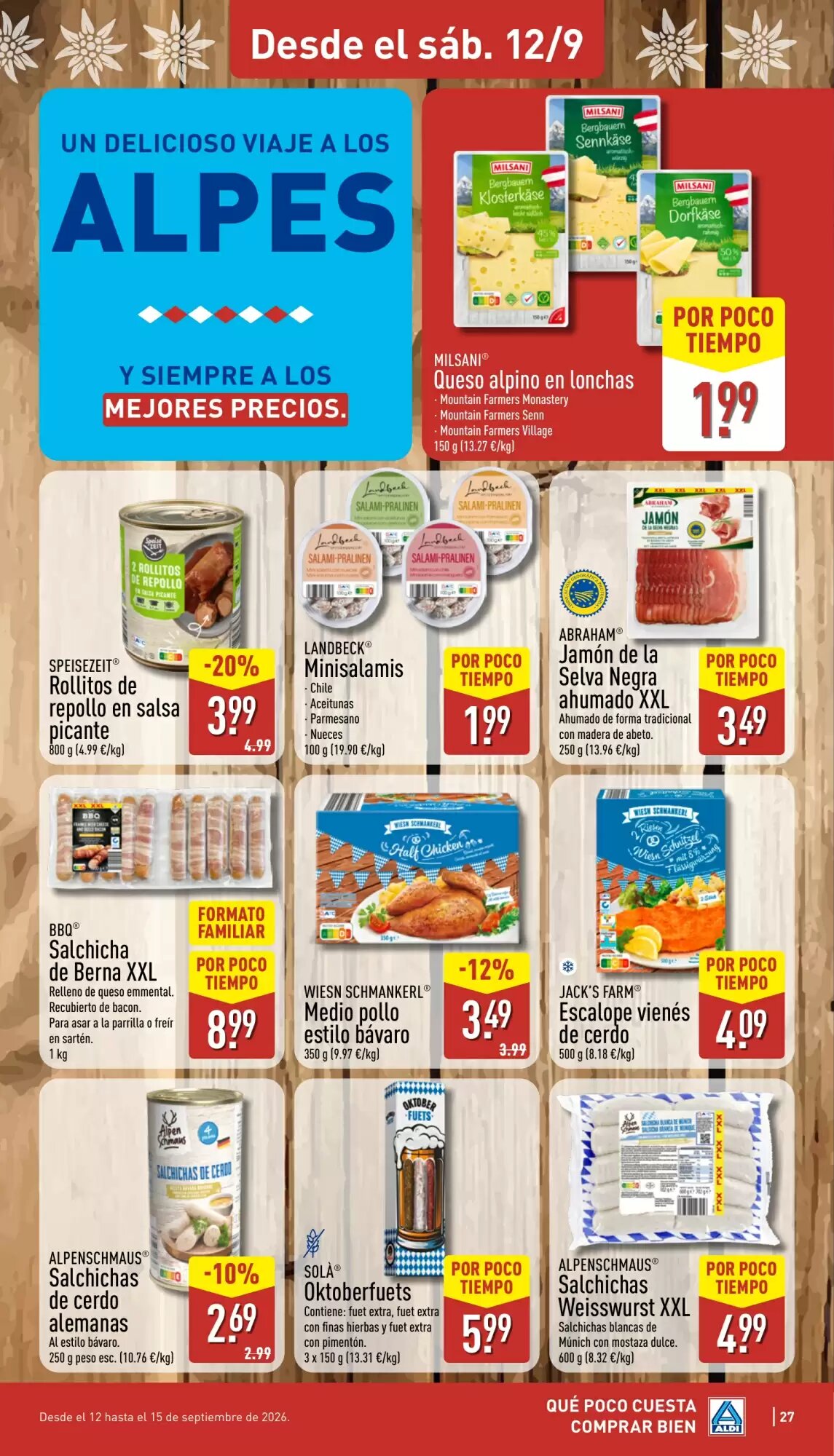 Folleto promocional de ALDI válido desde el 07/09/2026 - Página 27.