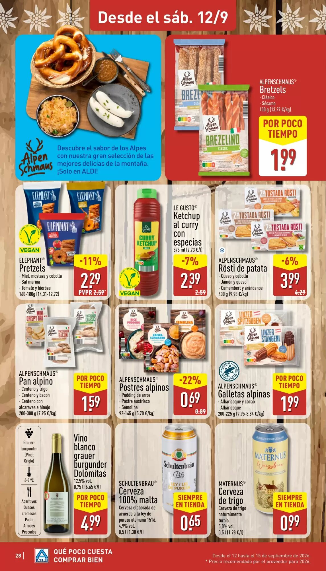 Folleto promocional de ALDI válido desde el 07/09/2026 - Página 28.