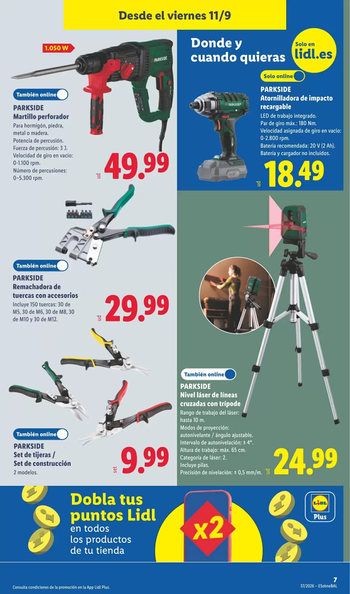 Folleto promocional de Lidl válido desde el 07/09/2026 - Página 13.
