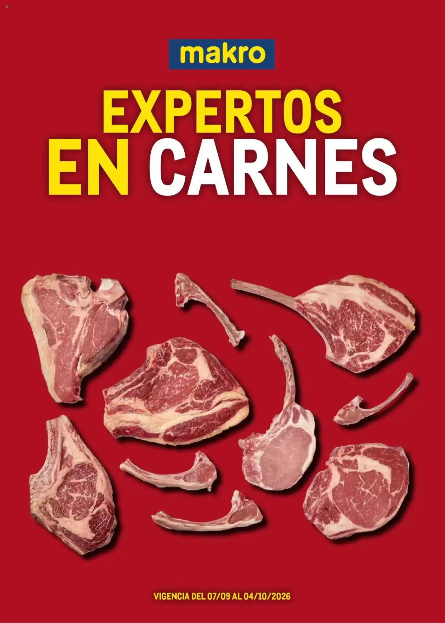 Folleto promocional de Makro válido desde el 07/09/2026 - Página 1.
