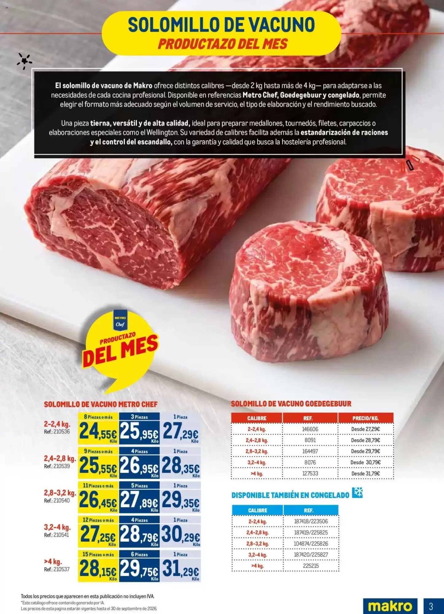 Folleto promocional de Makro válido desde el 07/09/2026 - Página 3.