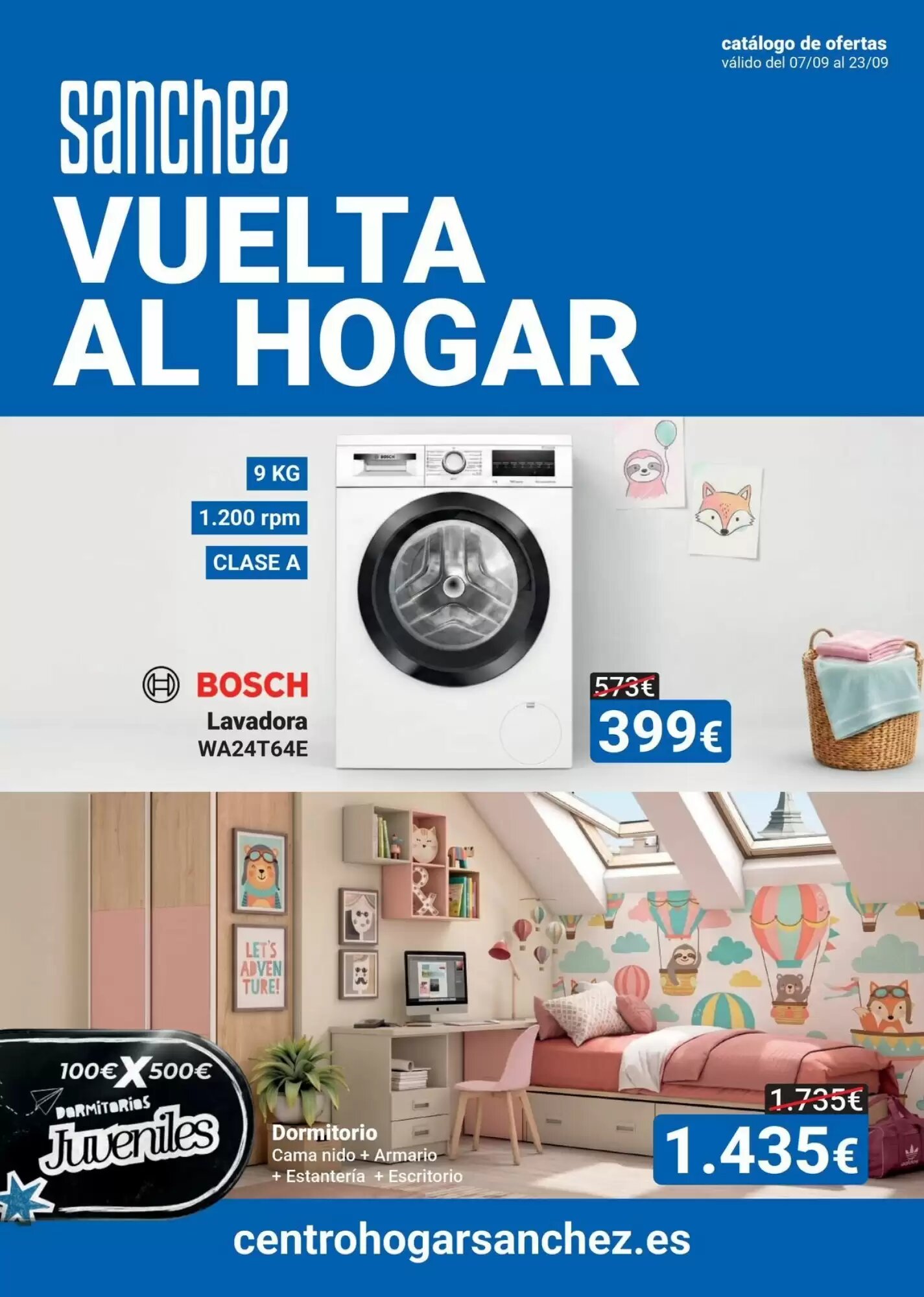 Folleto promocional de Centro Hogar Sanchez válido desde el 08/09/2026 - Página 1.