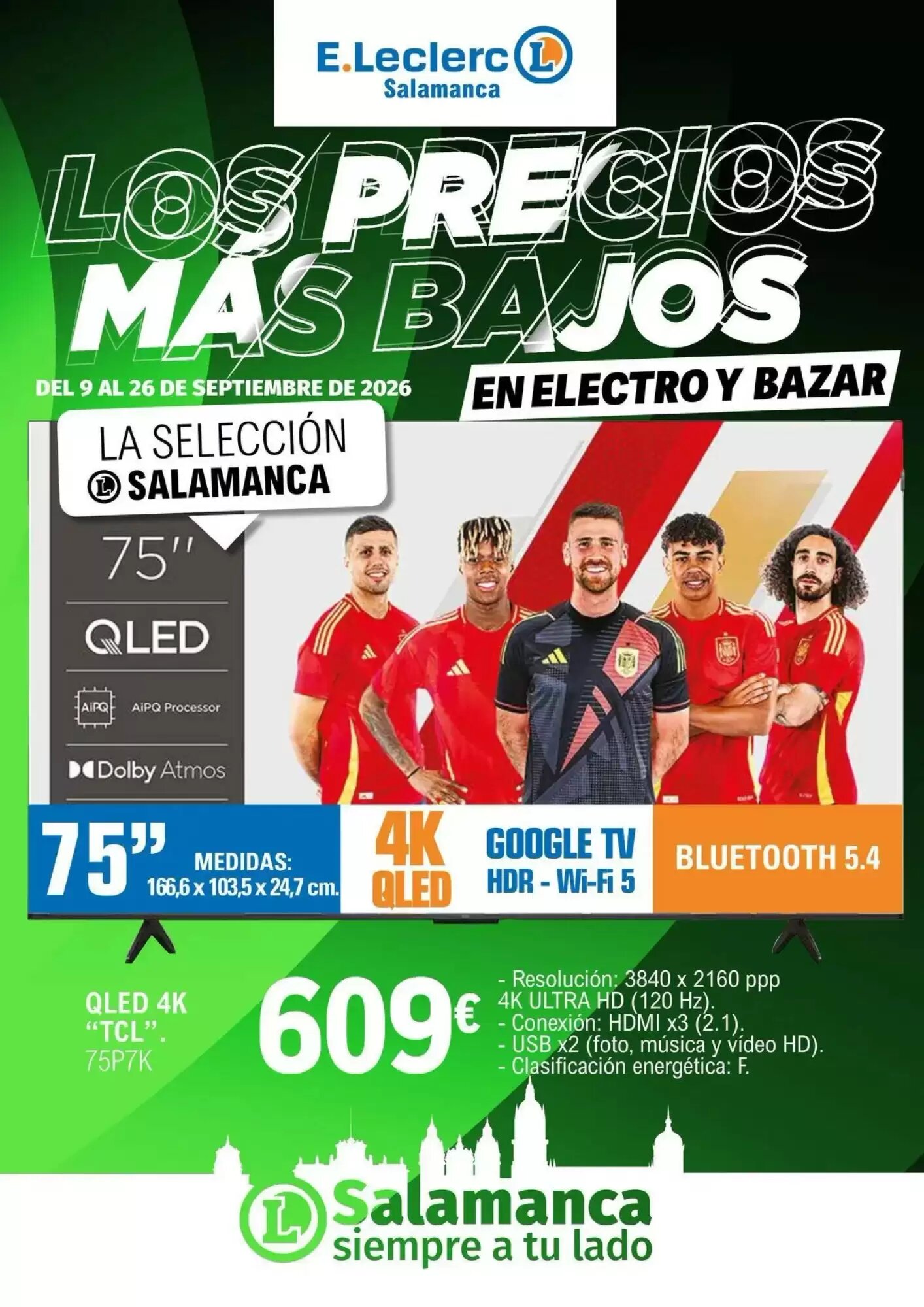 Folleto promocional de E.Leclerc válido desde el 08/09/2026 - Página 1.