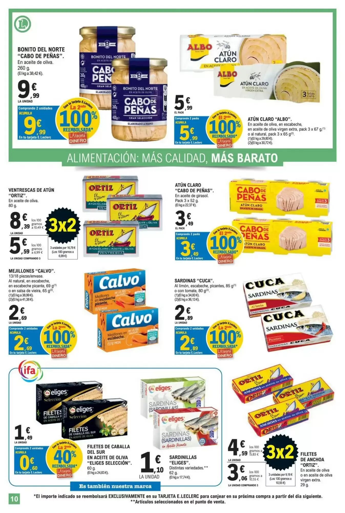 Folleto promocional de E.Leclerc válido desde el 08/09/2026 - Página 10.