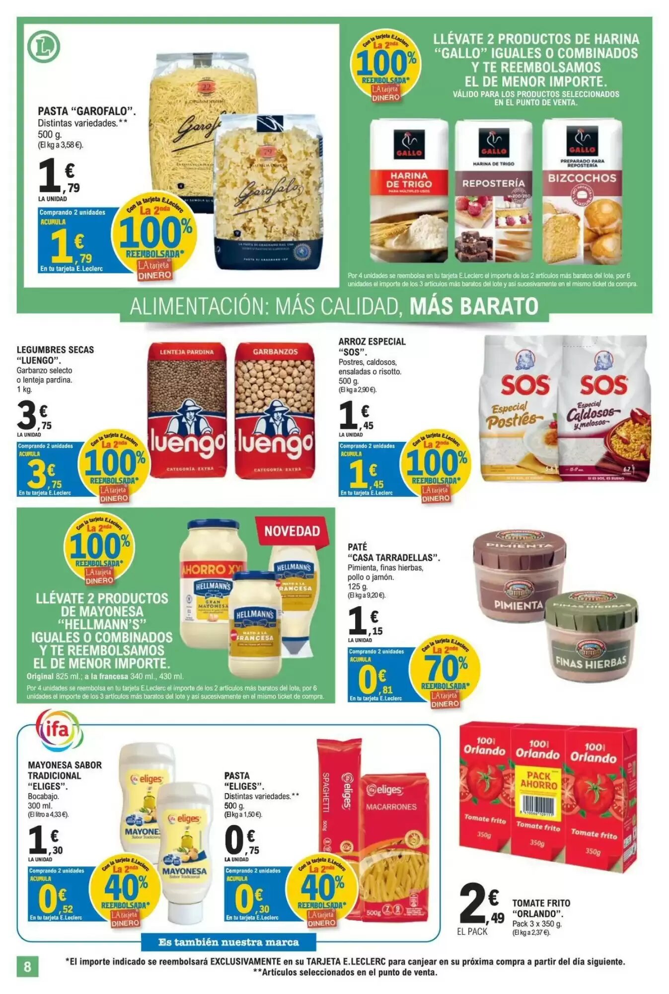 Folleto promocional de E.Leclerc válido desde el 08/09/2026 - Página 8.