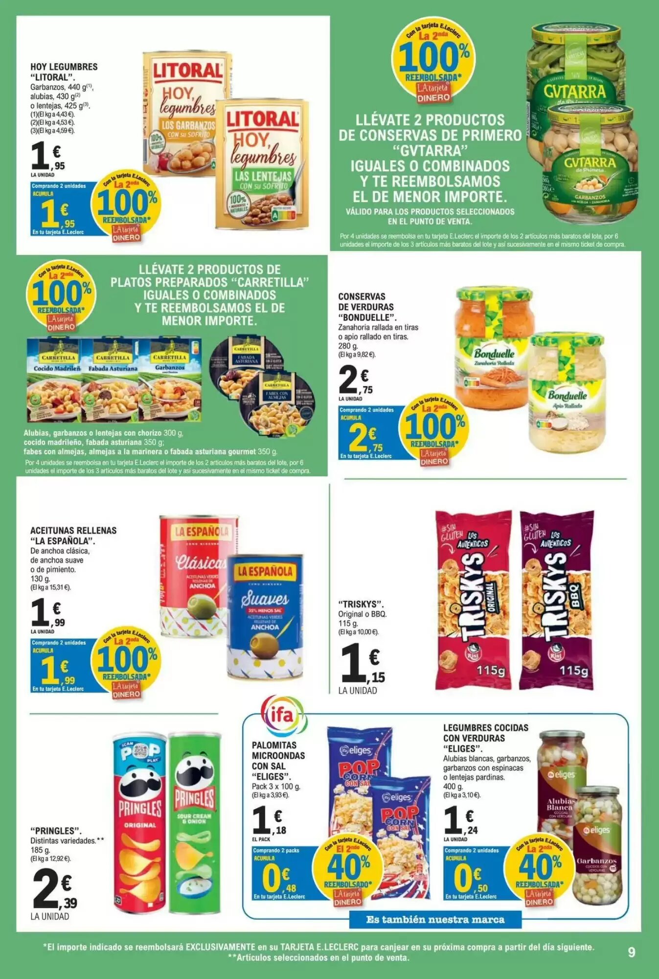 Folleto promocional de E.Leclerc válido desde el 08/09/2026 - Página 9.