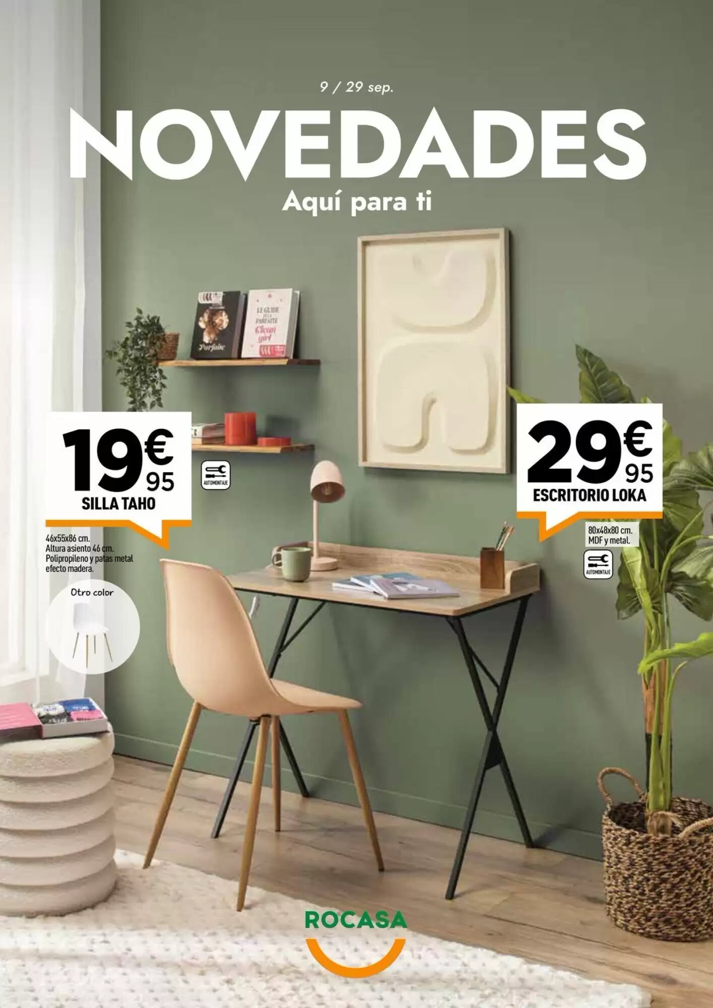 Folleto promocional de Rocasa válido desde el 09/09/2026 - Página 1.