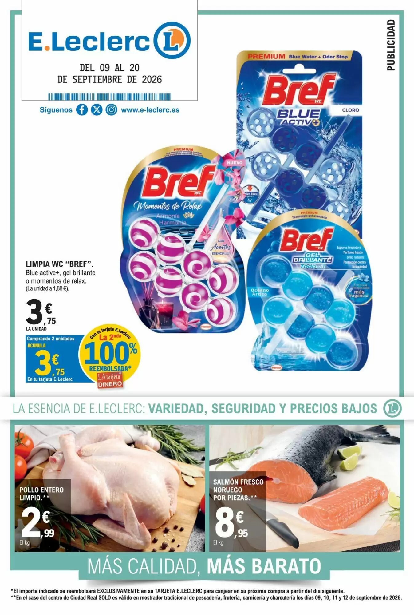 Folleto promocional de E.Leclerc válido desde el 09/09/2026 - Página 1.