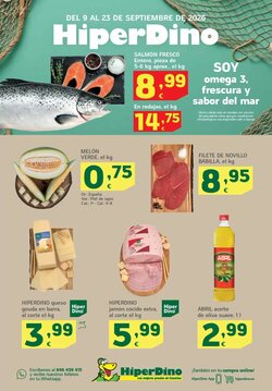 Folleto promocional de HiperDino válido desde el 09/09/2026