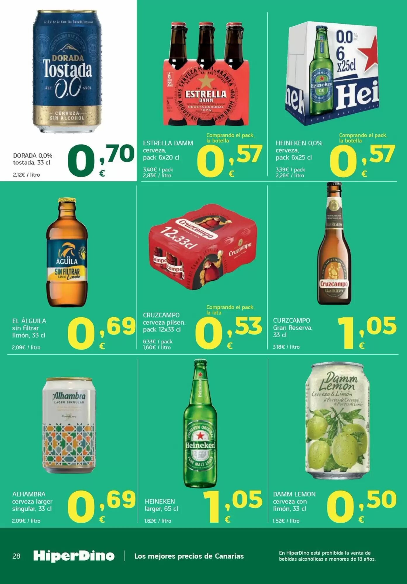 Folleto promocional de HiperDino válido desde el 09/09/2026 - Página 28.