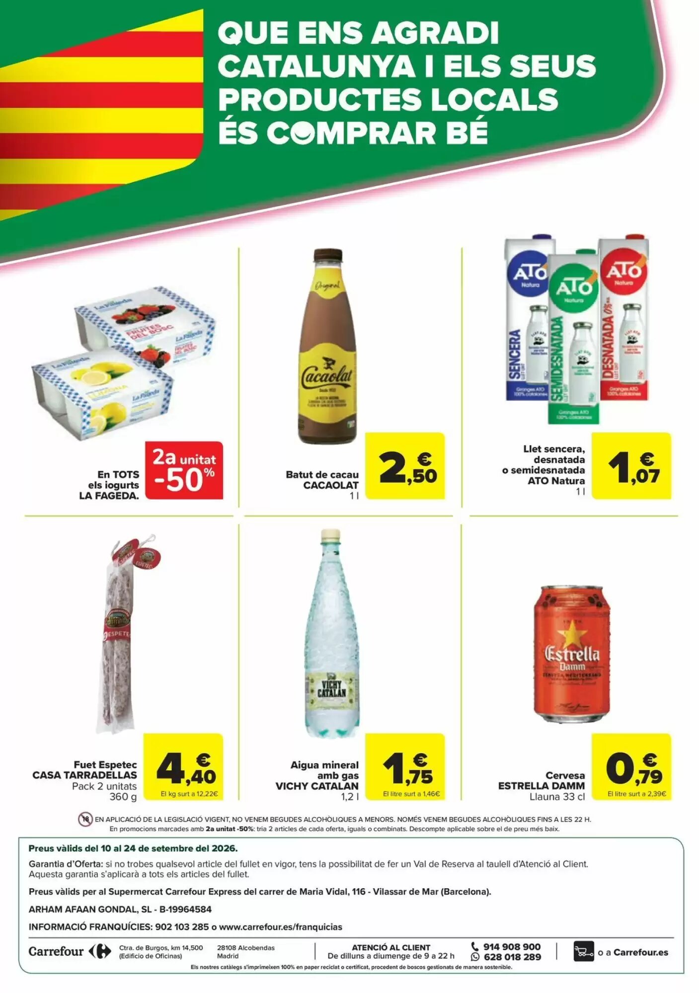 Folleto promocional de Carrefour válido desde el 10/09/2026 - Página 4.