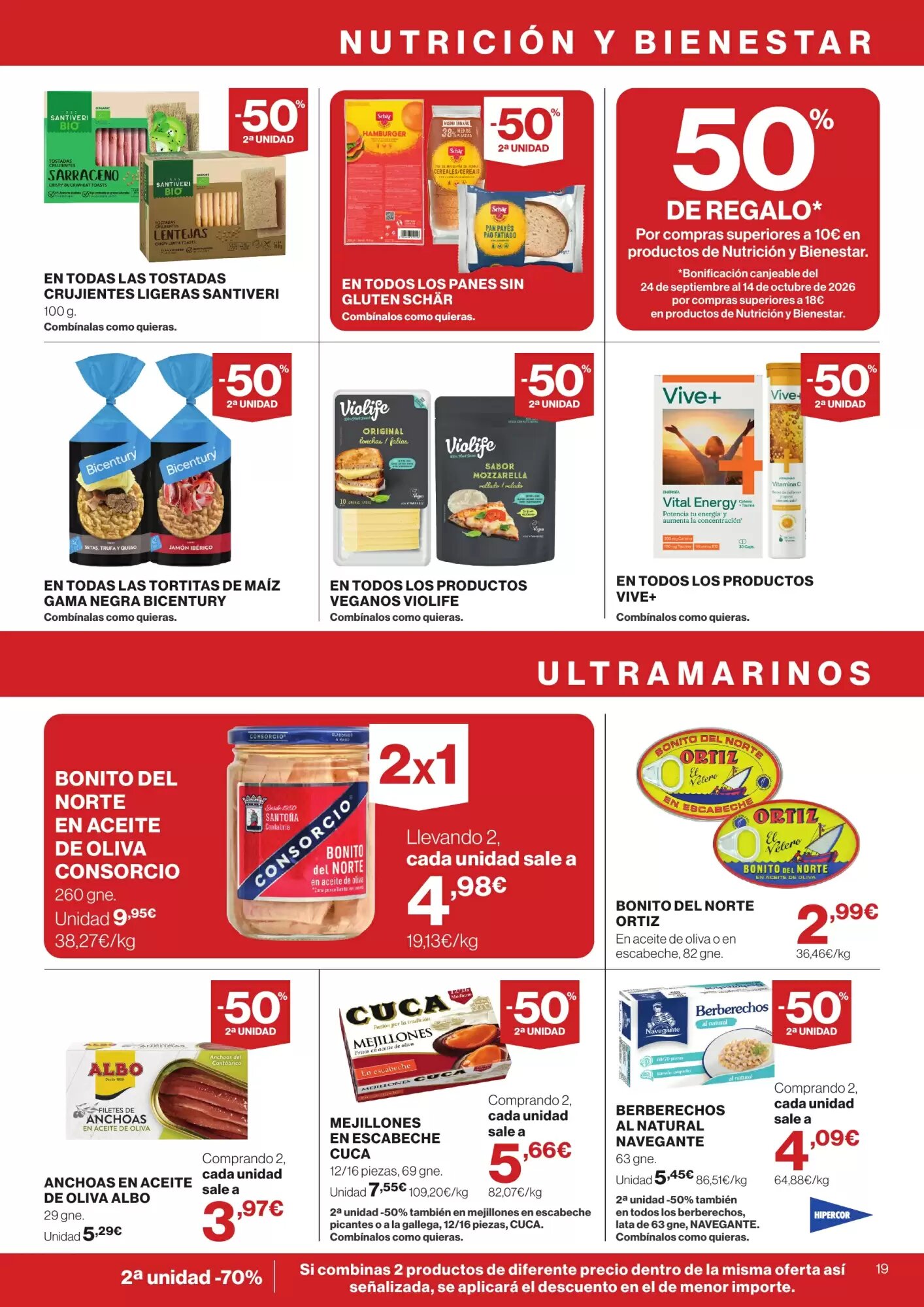 Folleto promocional de Hipercor válido desde el 10/09/2026 - Página 19.