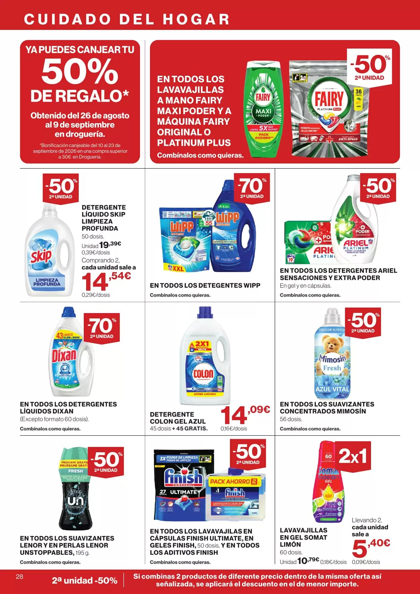 Folleto promocional de Hipercor válido desde el 10/09/2026 - Página 28.