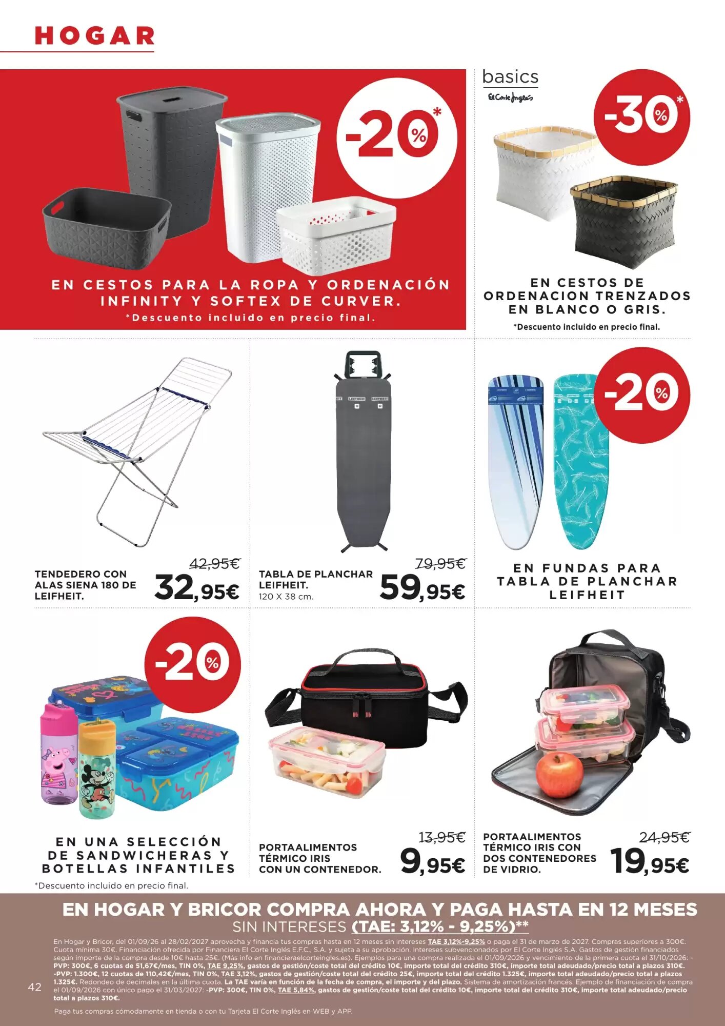 Folleto promocional de Hipercor válido desde el 10/09/2026 - Página 42.