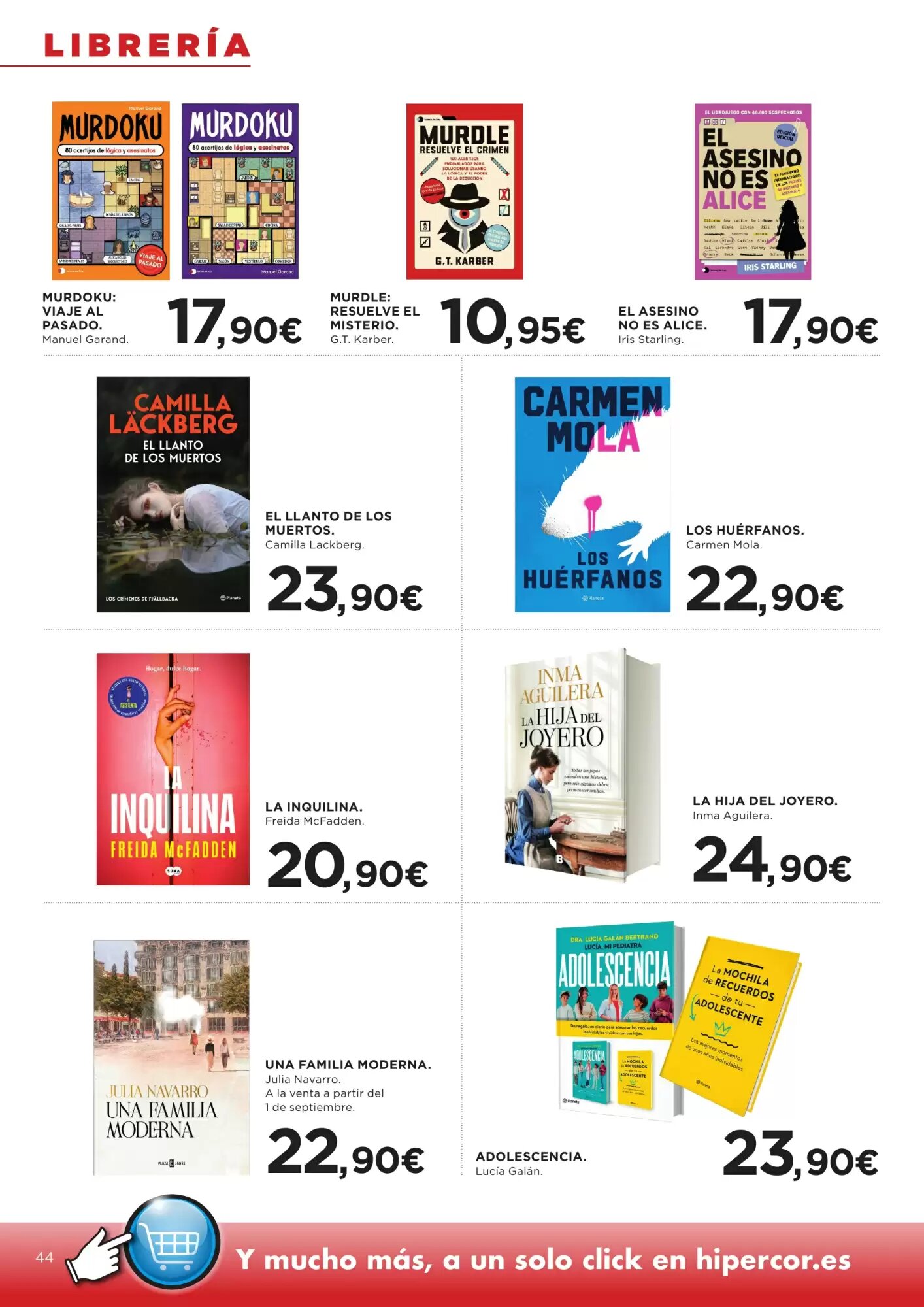 Folleto promocional de Hipercor válido desde el 10/09/2026 - Página 44.