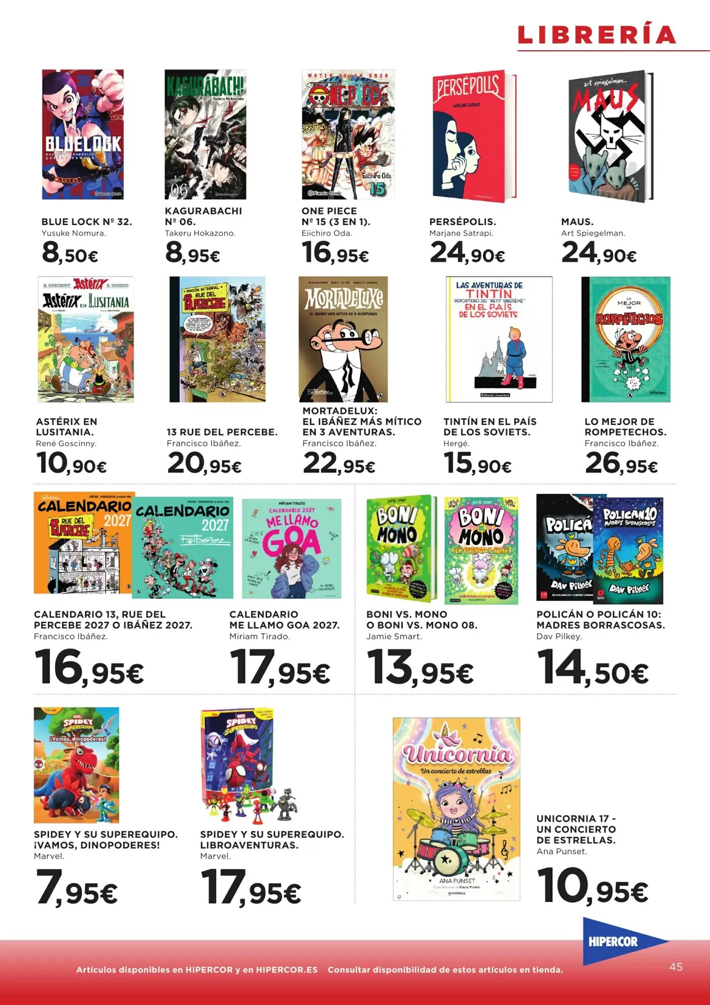 Folleto promocional de Hipercor válido desde el 10/09/2026 - Página 45.