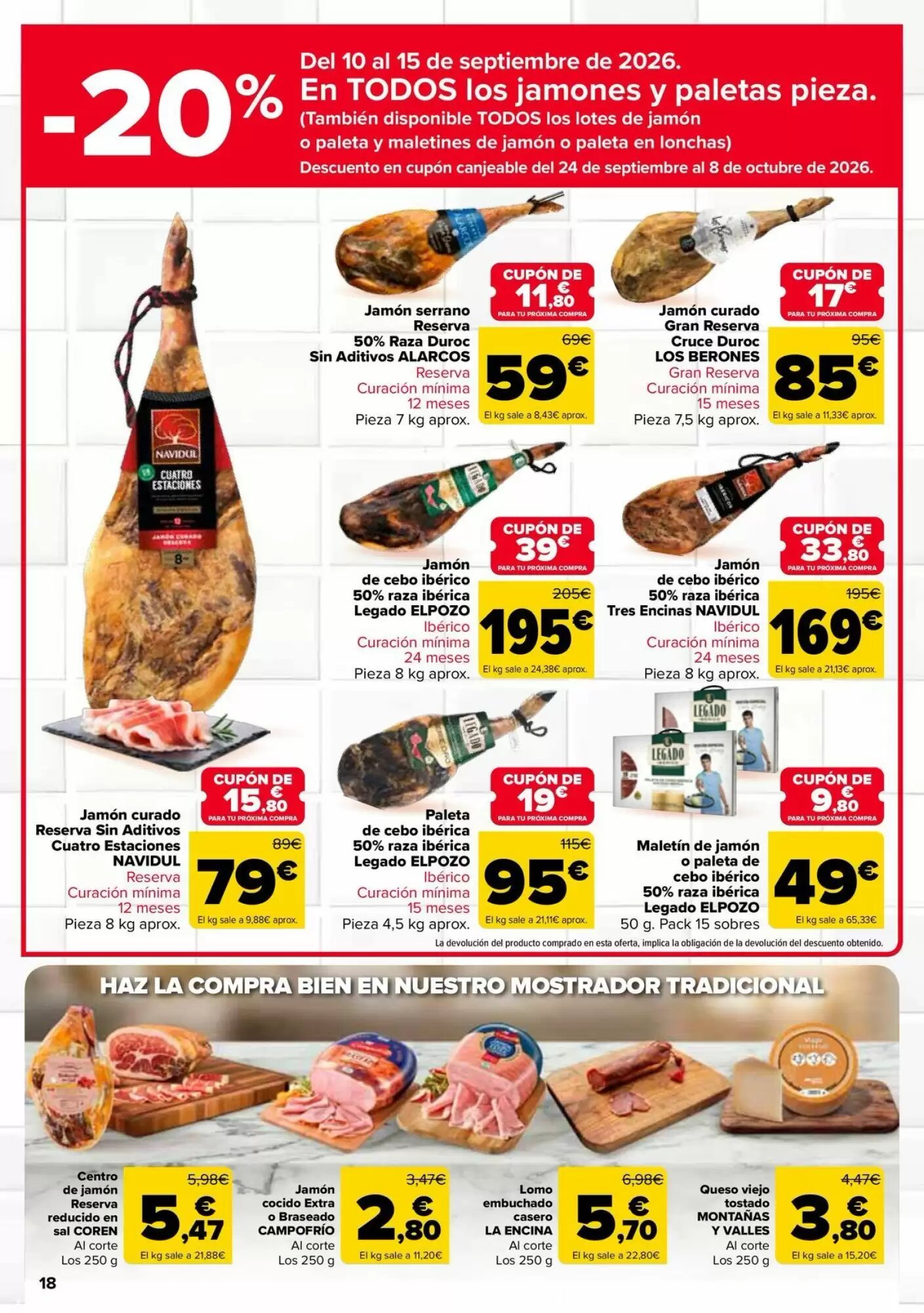 Folleto promocional de Carrefour válido desde el 10/09/2026 - Página 18.