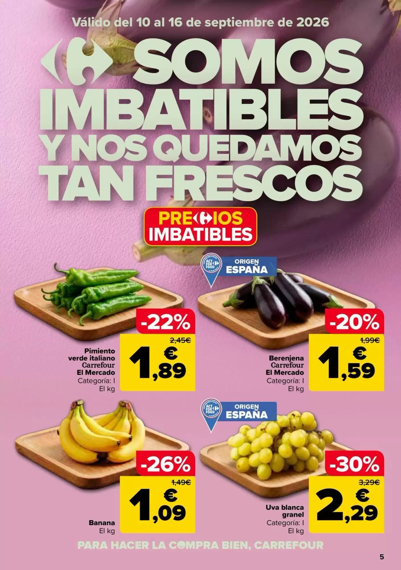 Folleto promocional de Carrefour válido desde el 10/09/2026 - Página 5.