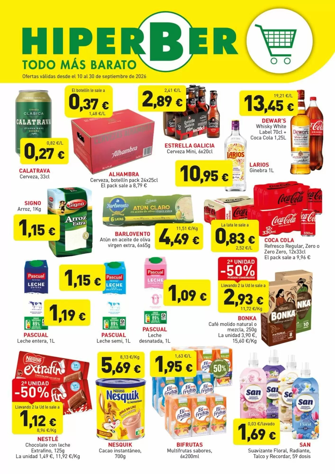 Folleto promocional de Hiperber válido desde el 10/09/2026 - Página 1.
