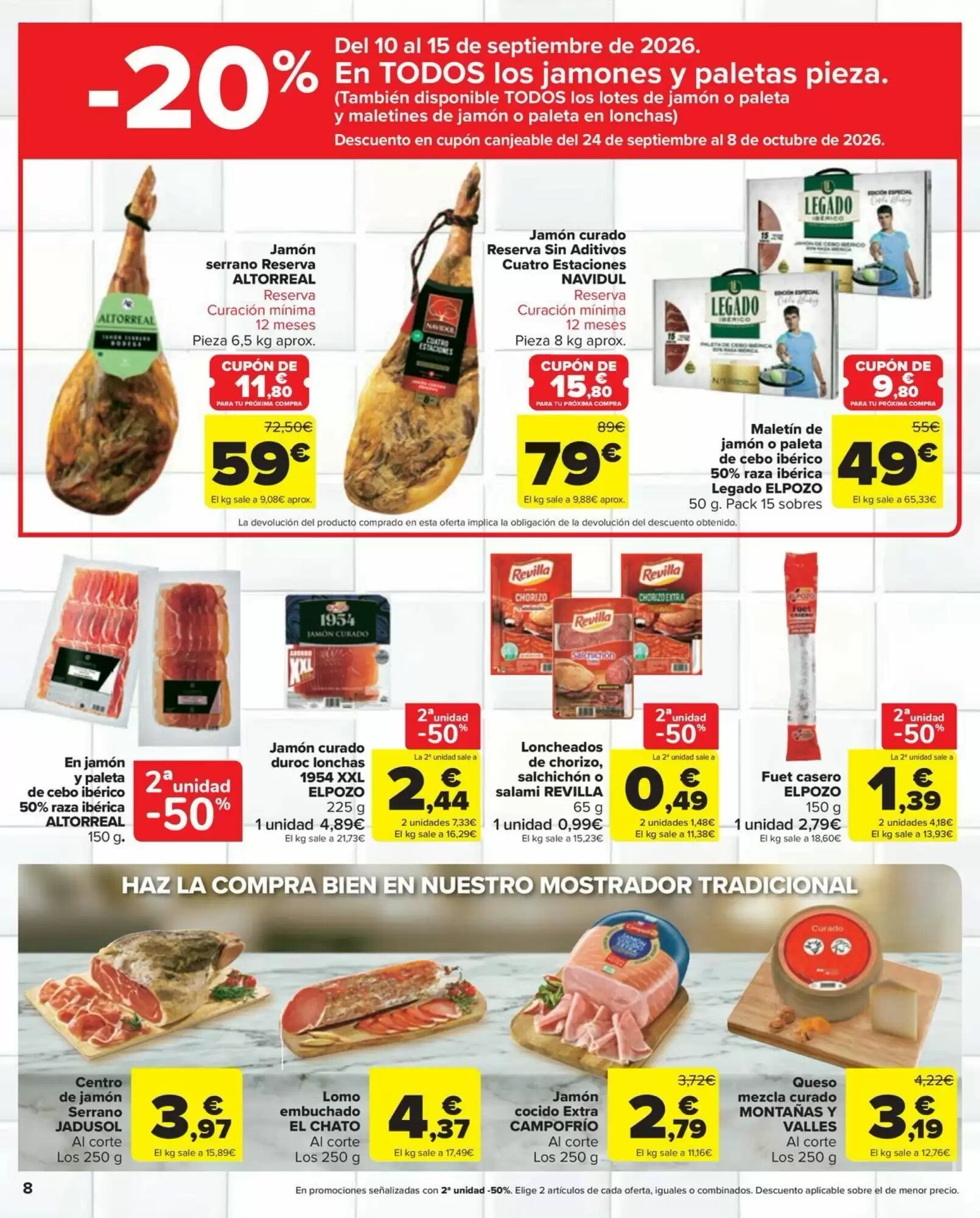 Folleto promocional de Carrefour Market válido desde el 10/09/2026 - Página 8.