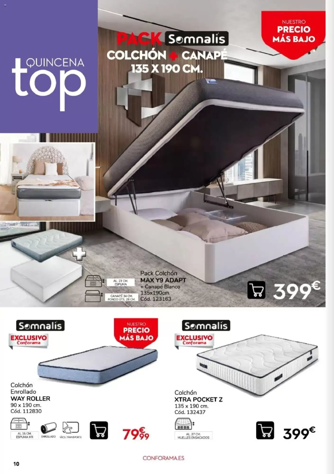Folleto promocional de Conforama válido desde el 10/09/2026 - Página 10.