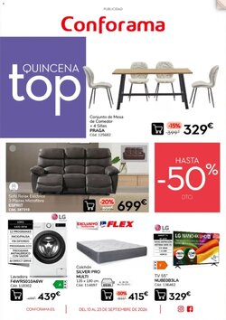 Folleto promocional de Conforama válido desde el 10/09/2026