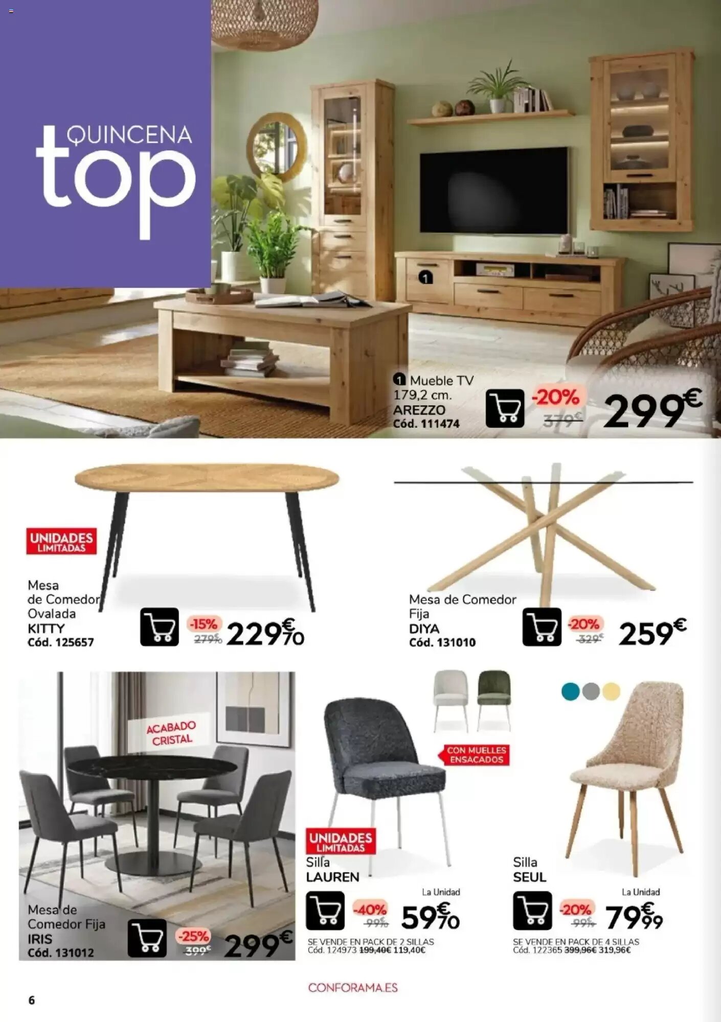 Folleto promocional de Conforama válido desde el 10/09/2026 - Página 6.