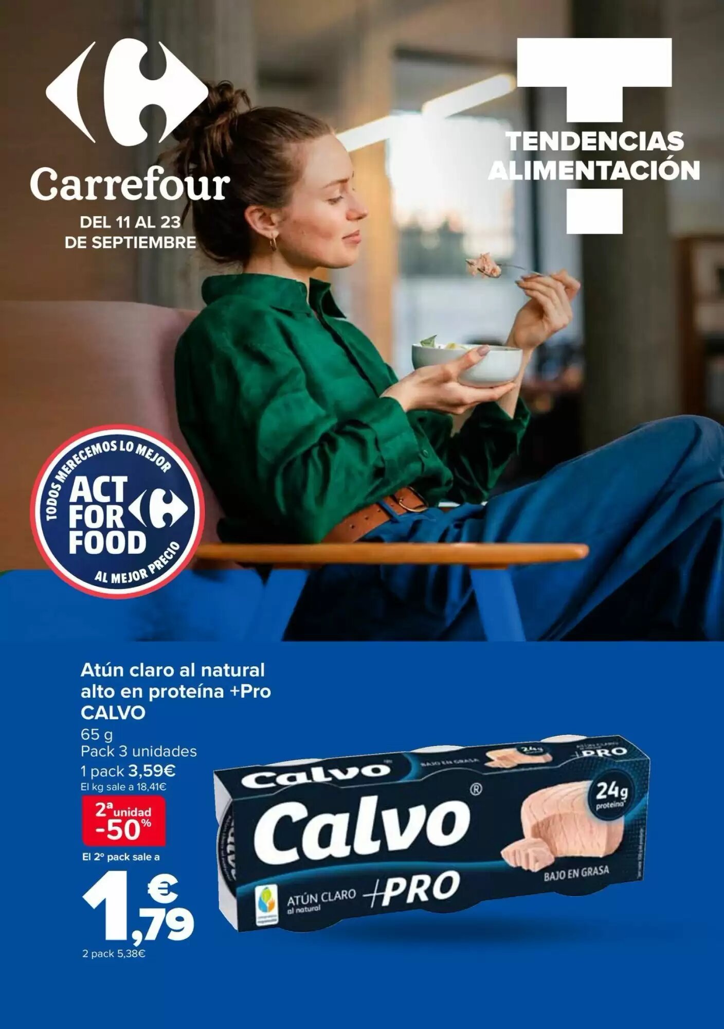 Folleto promocional de Carrefour válido desde el 11/09/2026 - Página 1.