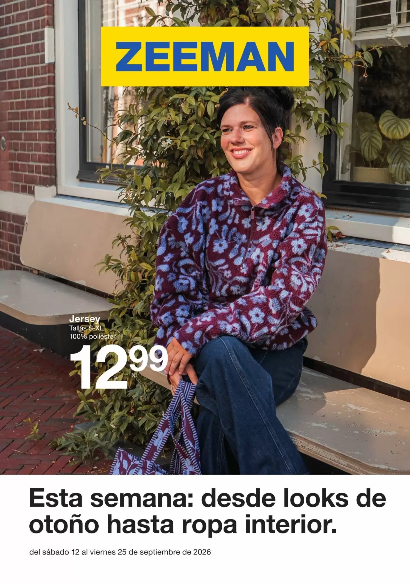 Folleto promocional de Zeeman válido desde el 12/09/2026 - Página 1.