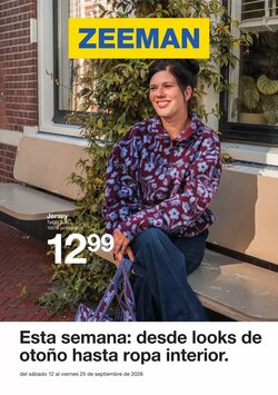 Folleto promocional de Zeeman válido desde el 12/09/2026