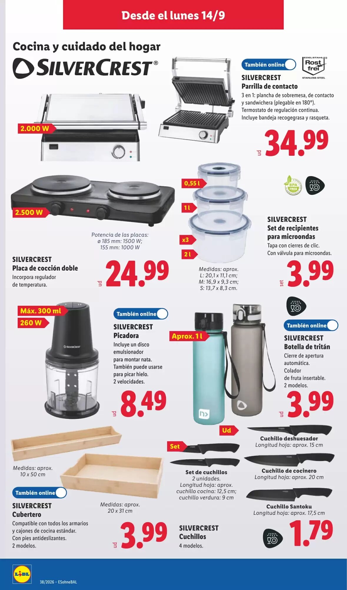 Folleto promocional de Lidl válido desde el 14/09/2026 - Página 8.