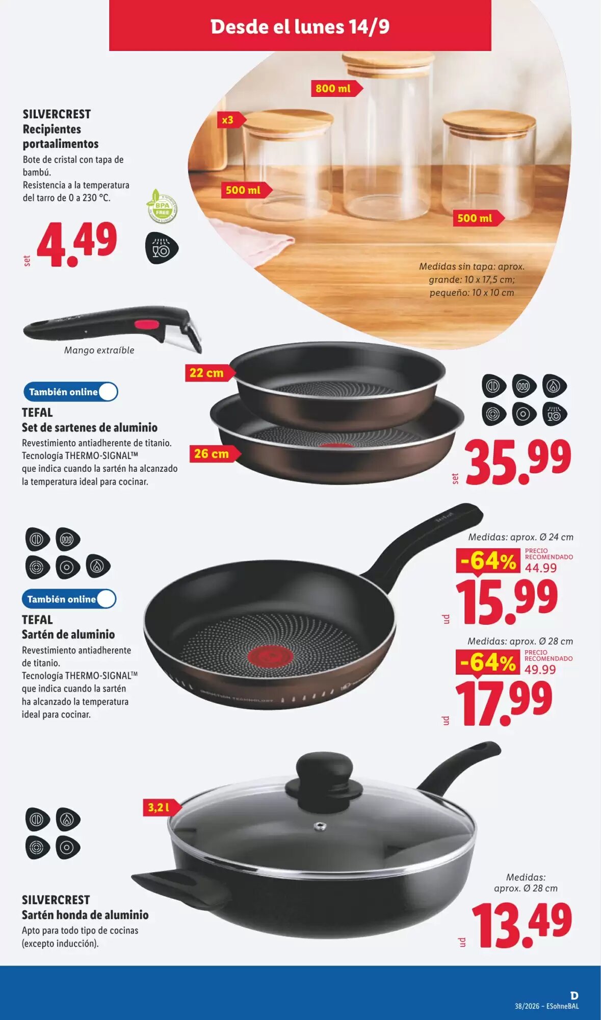 Folleto promocional de Lidl válido desde el 14/09/2026 - Página 9.