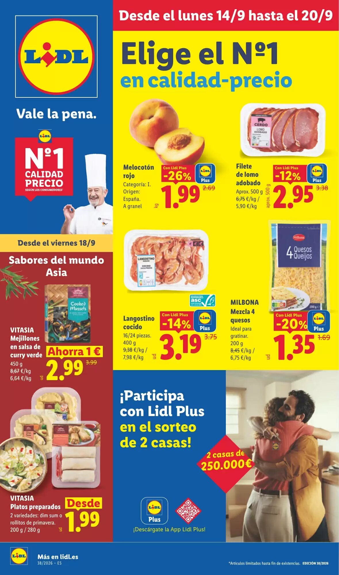 Folleto promocional de Lidl válido desde el 14/09/2026 - Página 1.