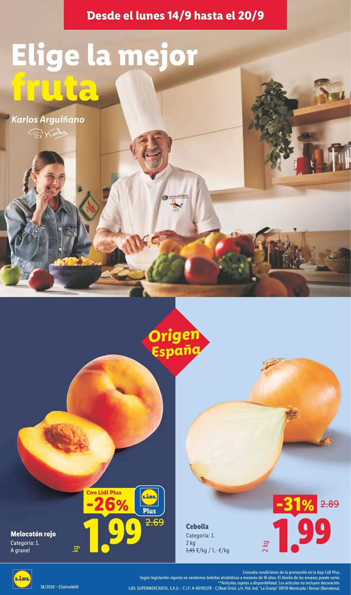 Folleto promocional de Lidl válido desde el 14/09/2026 - Página 2.