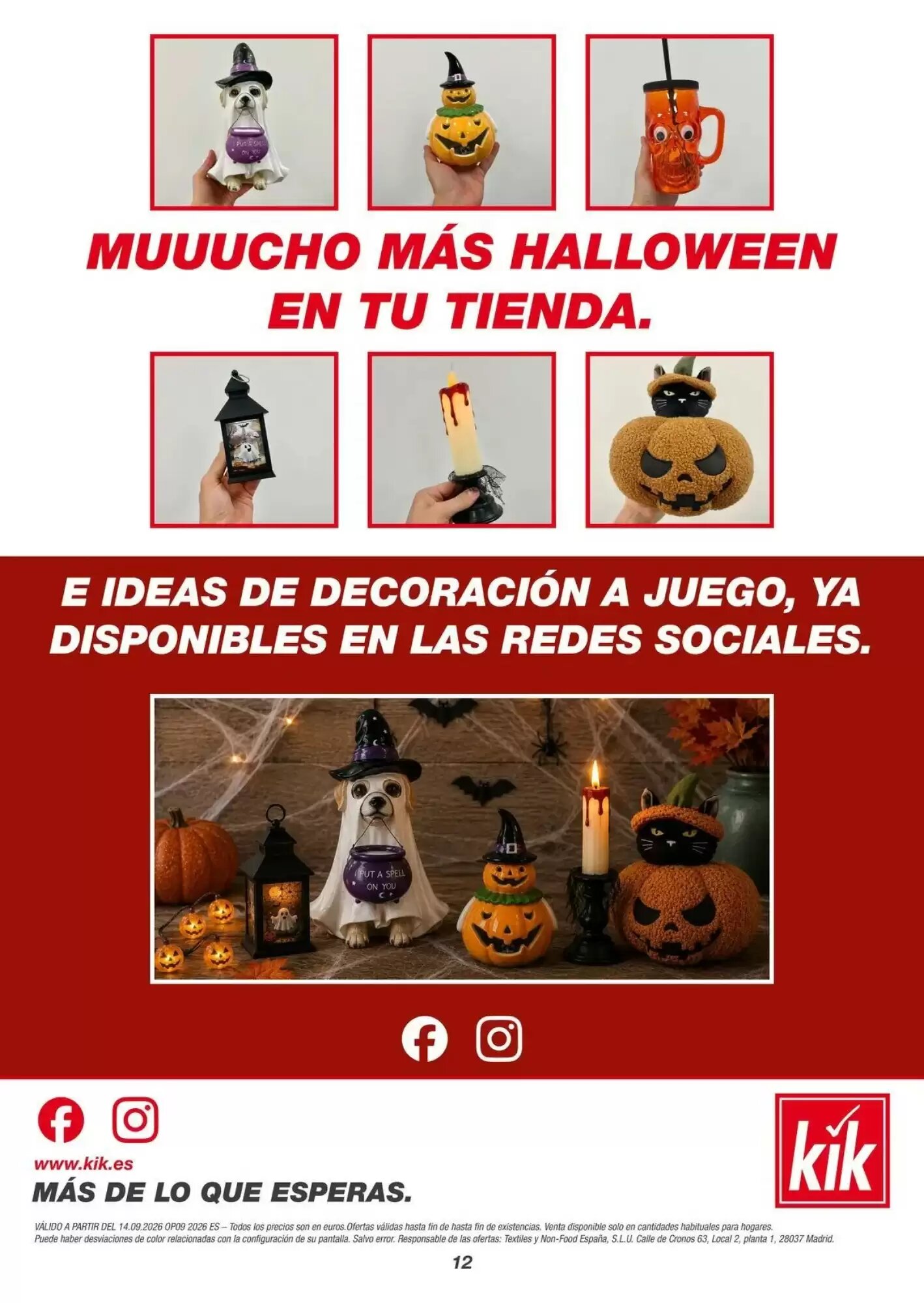 Folleto promocional de KIK válido desde el 14/09/2026 - Página 12.
