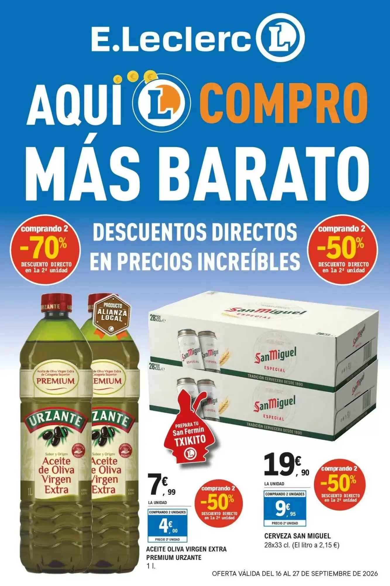 Folleto promocional de E.Leclerc válido desde el 15/09/2026 - Página 1.