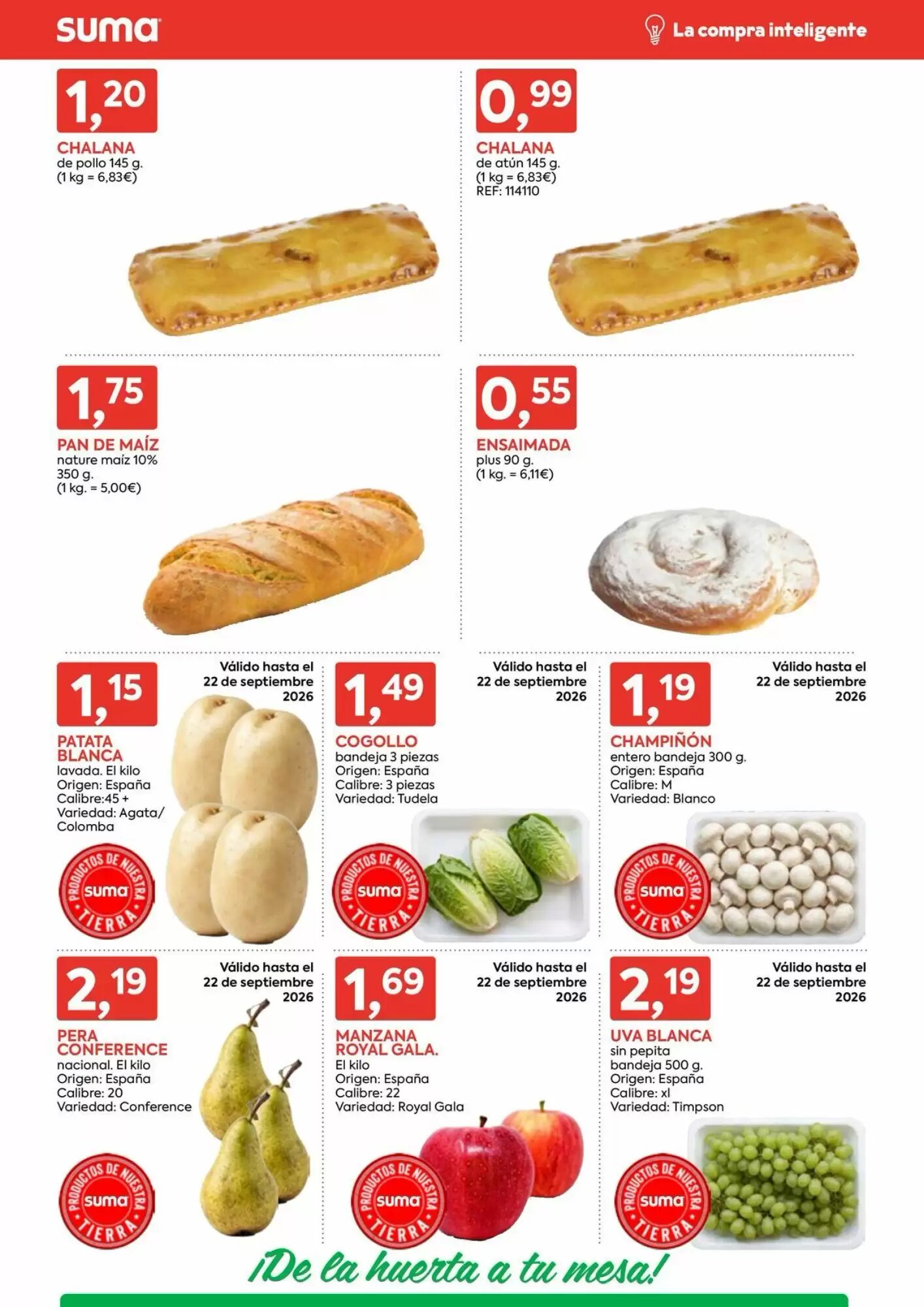 Folleto promocional de Suma Supermercados válido desde el 16/09/2026 - Página 2.