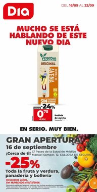 Folleto promocional de Dia válido desde el 16/09/2026