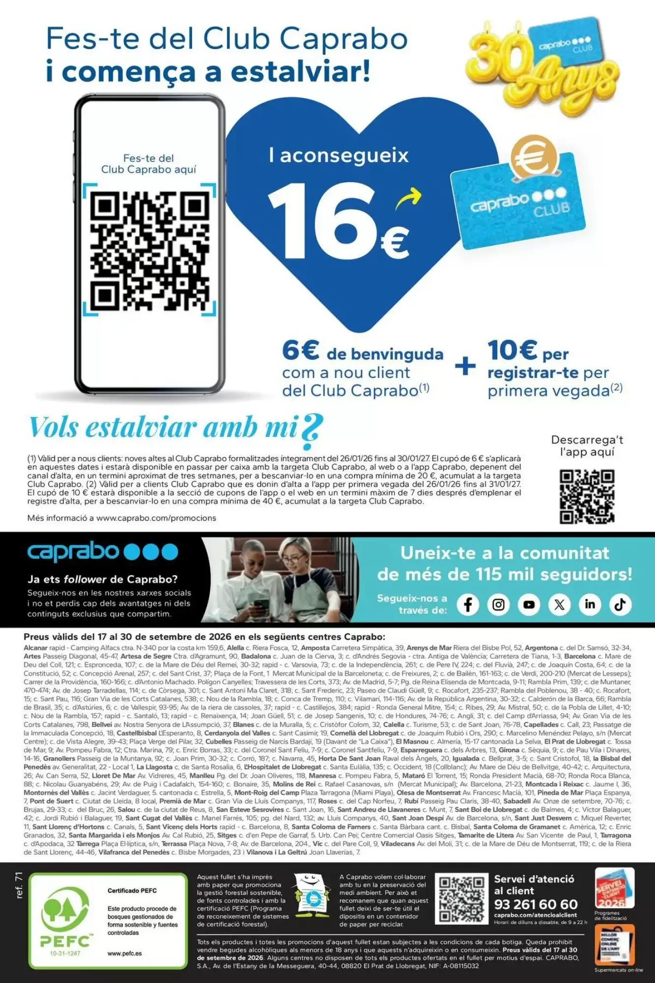 Folleto promocional de Caprabo válido desde el 16/09/2026 - Página 8.