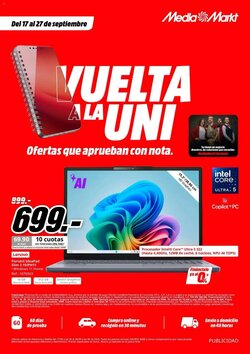 Folleto promocional de MediaMarkt válido desde el 17/09/2026