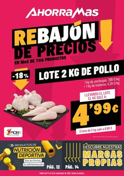 Folleto promocional de AhorraMas válido desde el 17/09/2026