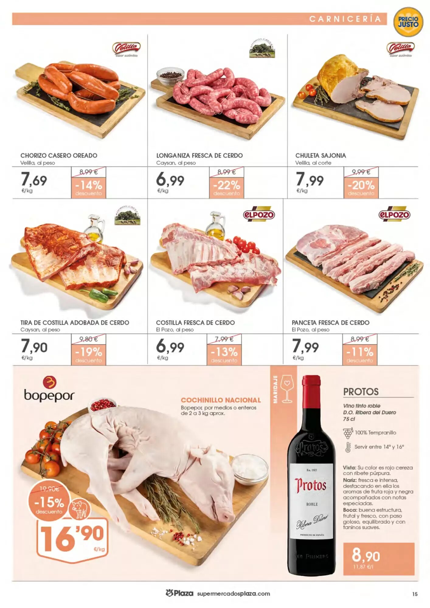 Folleto promocional de Supermercados Plaza válido desde el 17/09/2026 - Página 15.