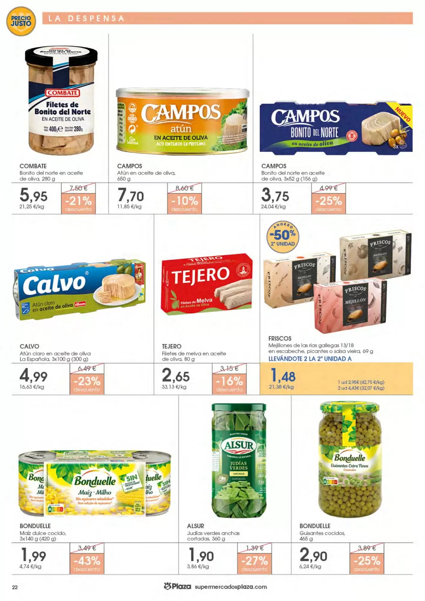 Folleto promocional de Supermercados Plaza válido desde el 17/09/2026 - Página 22.