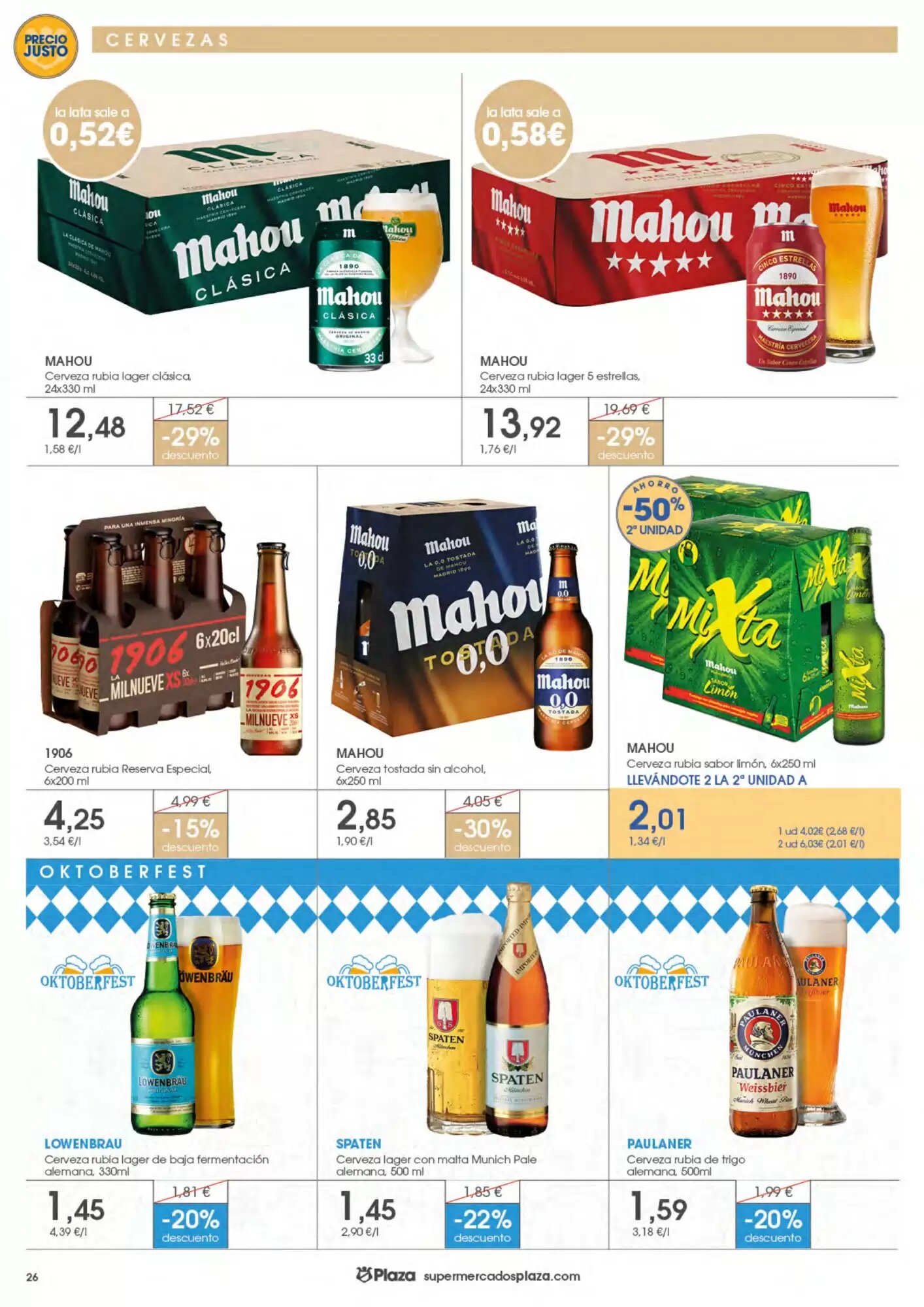 Folleto promocional de Supermercados Plaza válido desde el 17/09/2026 - Página 26.