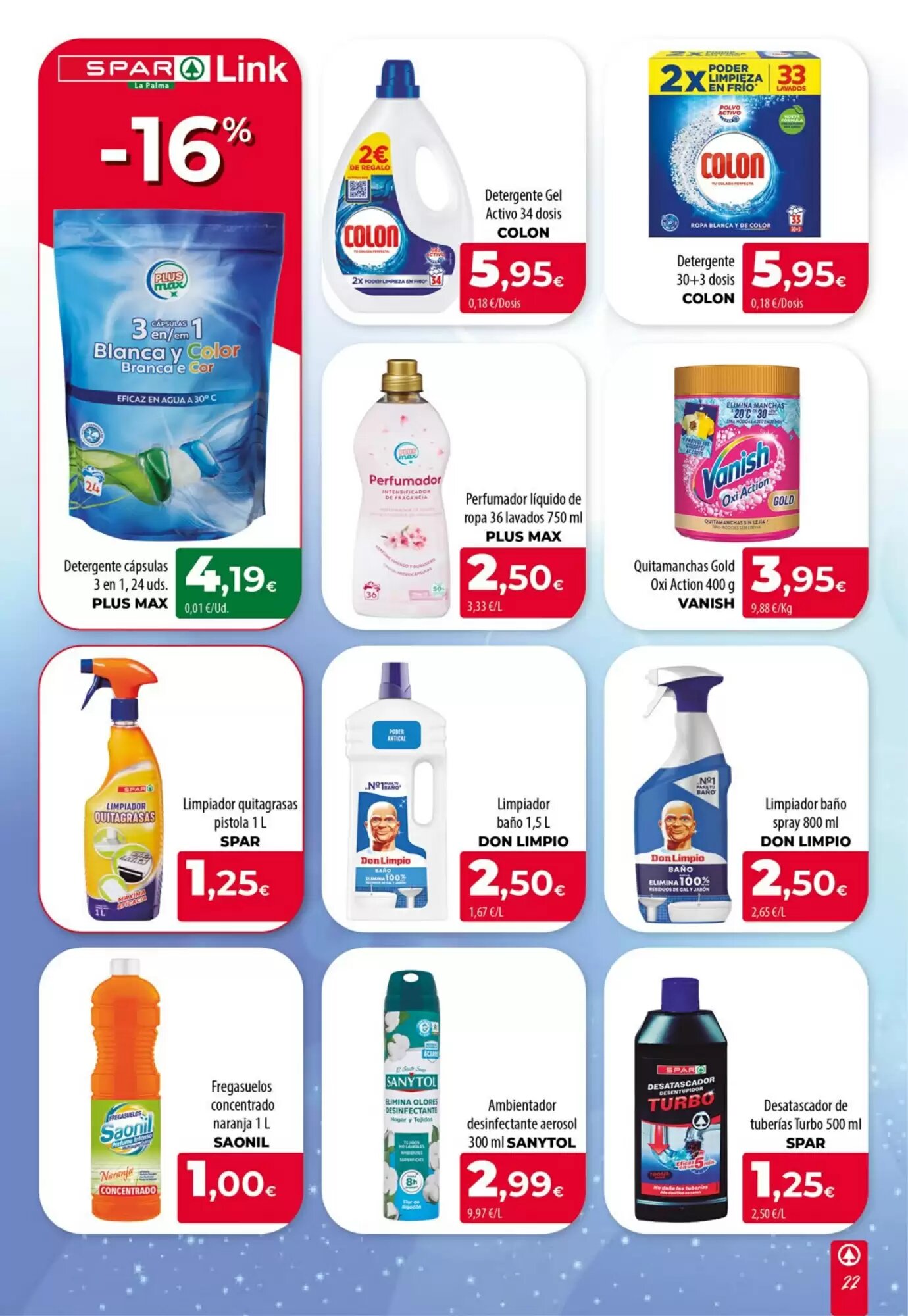 Folleto promocional de Spar La Palma válido desde el 17/09/2026 - Página 22.