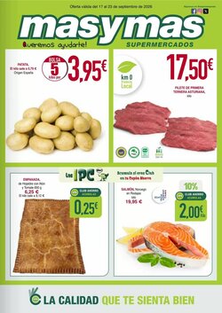 Folleto promocional de Masymas válido desde el 17/09/2026